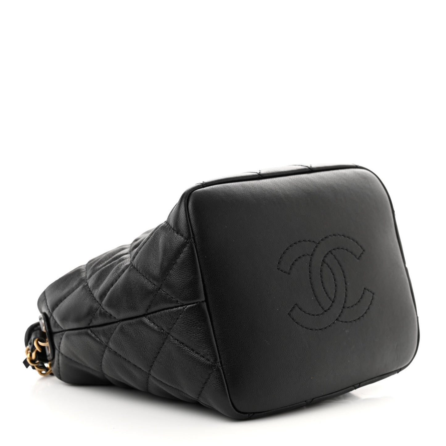 Lambskin Quilted Small Perfect Meeting Hobo Black