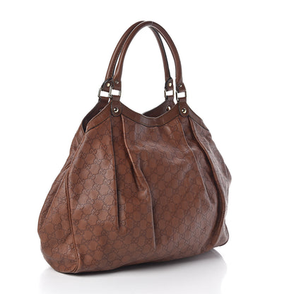 Gucci Guccissima Large Sukey Tote Brown 3 of 10
