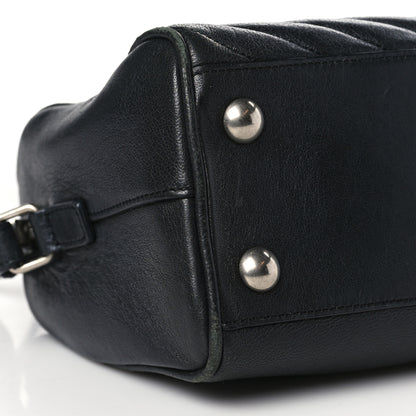 Saint Laurent Sheepskin Matelasse Chevron Baby Duffle Black 7 of 8
