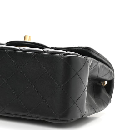 Chanel Lambskin Quilted Mini Square Flap Black 13 of 14