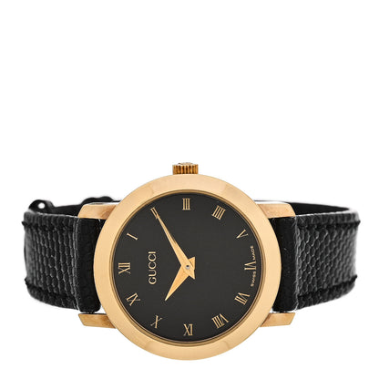 Gucci Stainless Steel Lizard 26mm 2200L Quartz Watch Black 2 of 6
