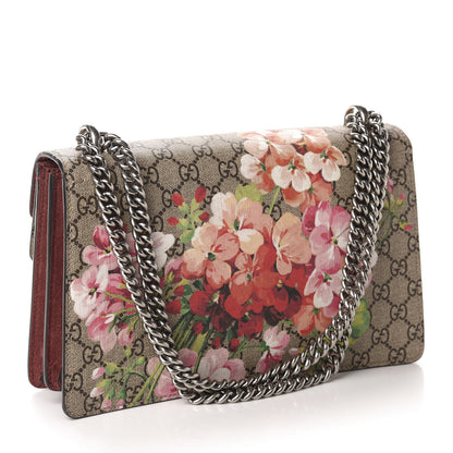 Gucci GG Supreme Monogram Blooms Small Dionysus Shoulder Bag Beige Multicolor Dry Rose 3 of 10