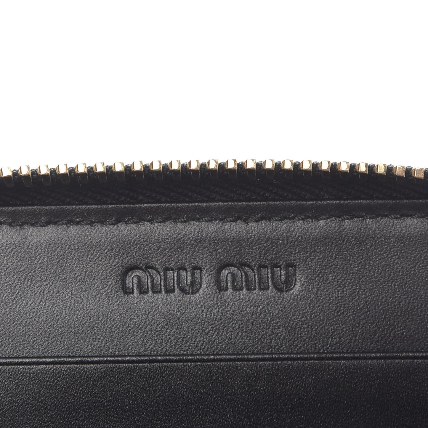 Vernice Alligator Embossed Zip Around Wallet Black
