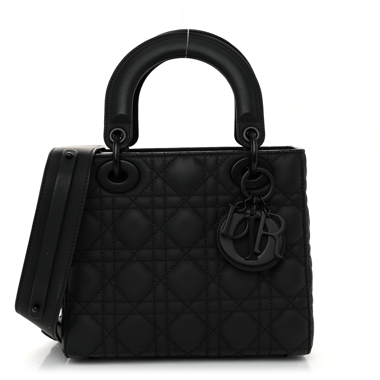 Ultra Matte Calfskin Cannage Small My ABCDior Lady Dior Black