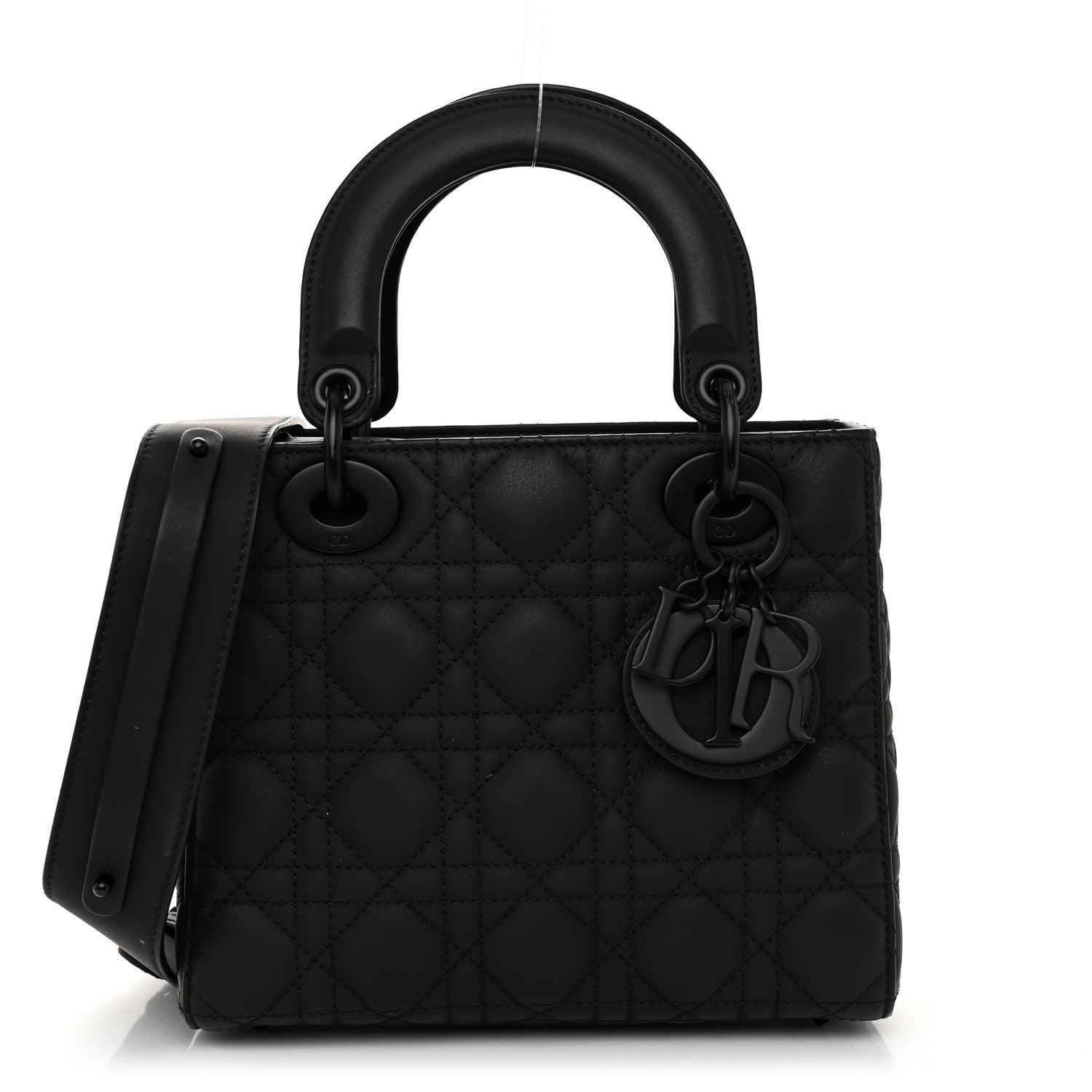 Christian Dior Ultra Matte Calfskin Cannage Small My ABCDior Lady Dior Black 1 of 10