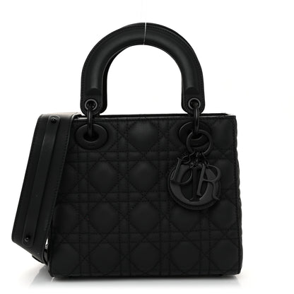 Christian Dior Ultra Matte Calfskin Cannage Small My ABCDior Lady Dior Black 1 of 10