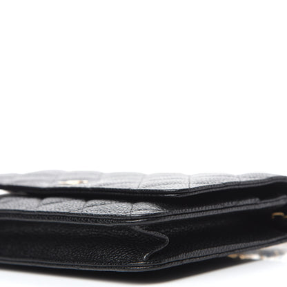 Chanel Caviar Quilted Wallet On Chain WOC Black 7 of 12