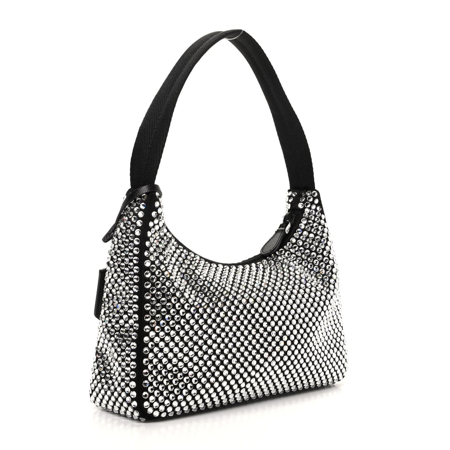 Satin Crystal Mini Re-Edition 2000 Bag Cristal