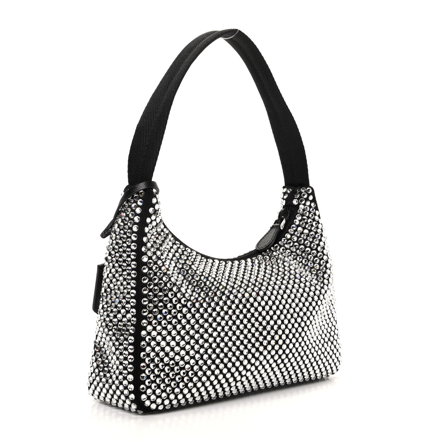 Prada Satin Crystal Mini Re-Edition 2000 Bag Cristal 3 of 11