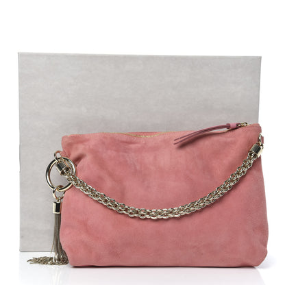 Jimmy Choo Suede Callie Shoulder Bag Candyfloss 9 of 9