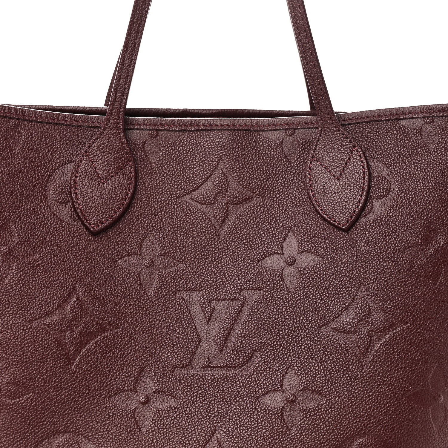 Louis Vuitton Empreinte Monogram Giant Neverfull MM Wine 8 of 10
