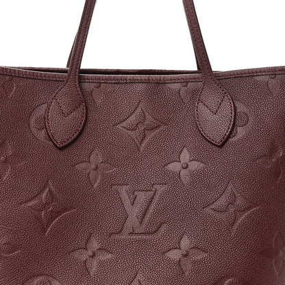 Louis Vuitton Empreinte Monogram Giant Neverfull MM Wine 8 of 10
