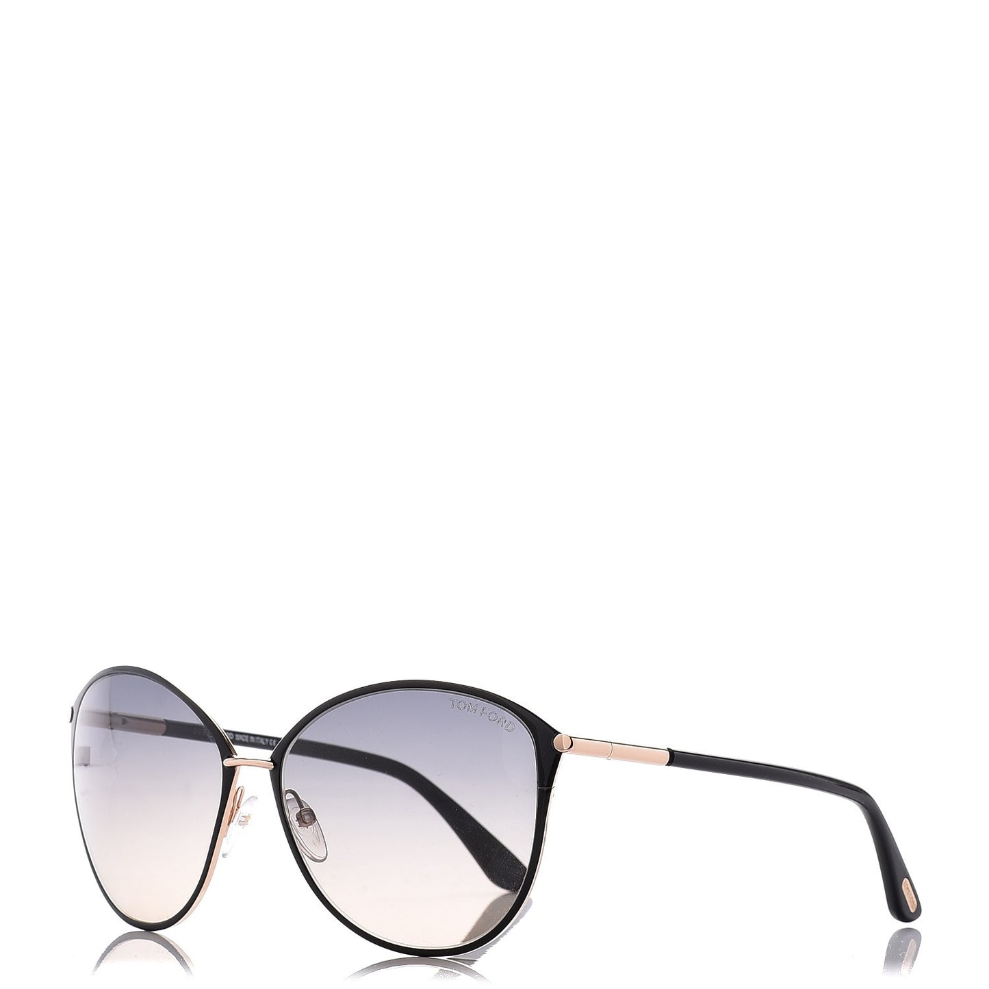 Penelope Vintage Round Sunglasses TF320 Black