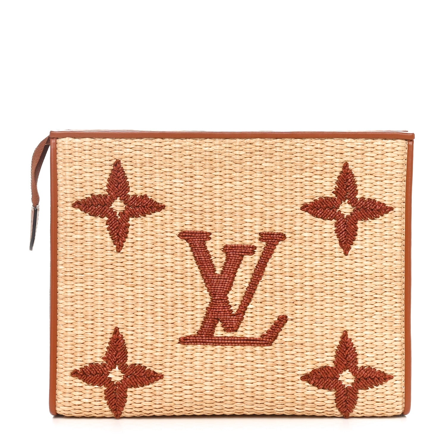 Louis Vuitton Raffia Monogram Giant Toiletry Pouch 26 Tan 1 of 10