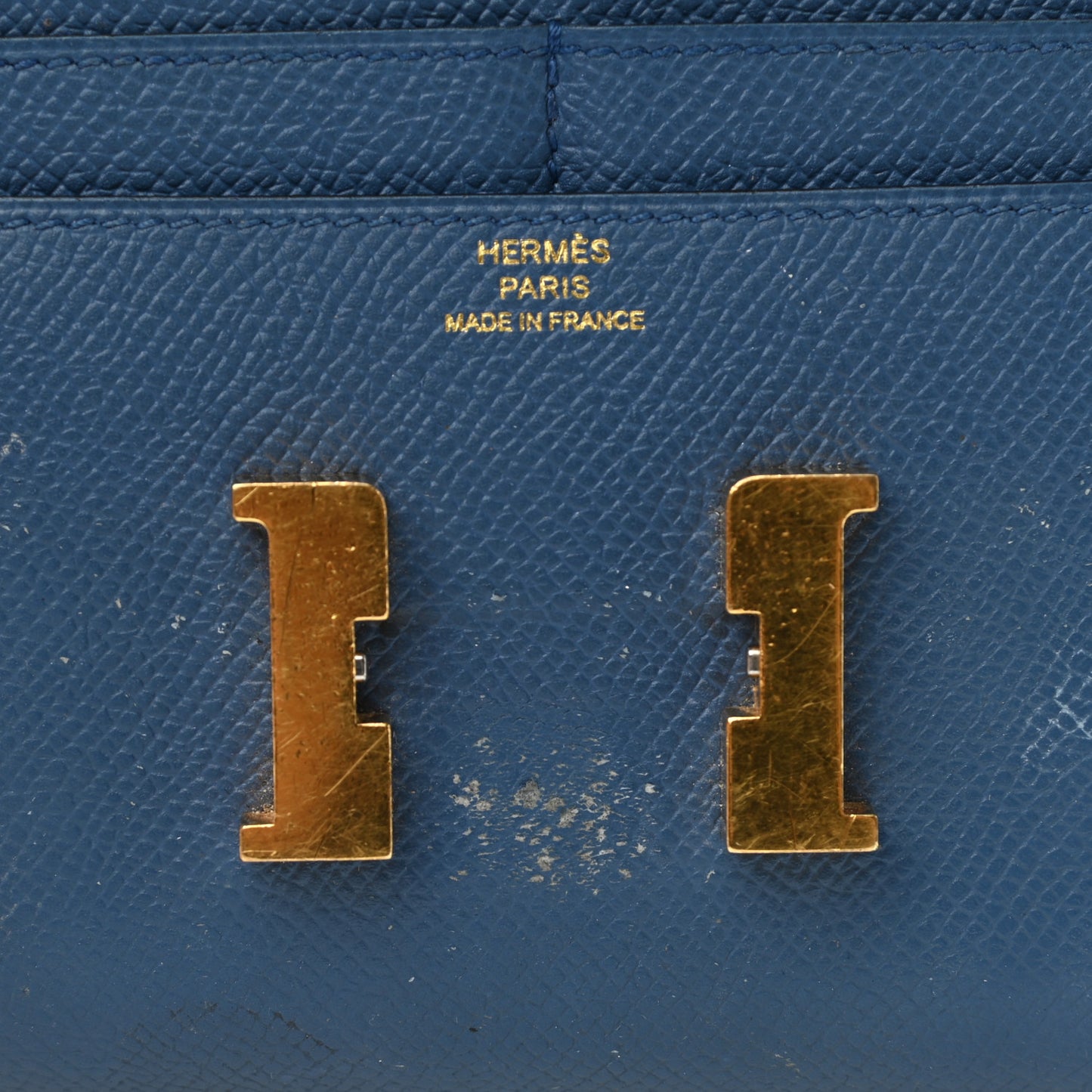 Epsom Constance Short Wallet Bleu Agate