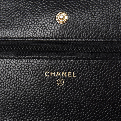 Chanel Caviar Quilted Wallet On Chain WOC Black 6 of 9