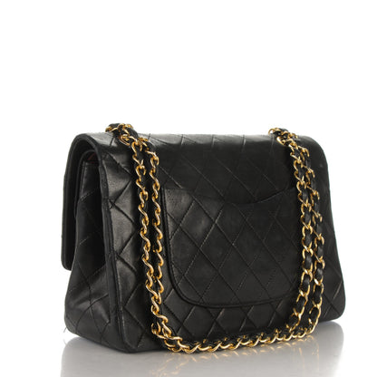Chanel Lambskin Quilted Medium Double Flap Black 3 of 10