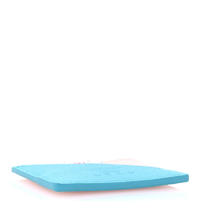 Louis Vuitton LV X TM Monogram Multicolor Criss-Cross Card Holder Kabira Blue Rose 4 of 7
