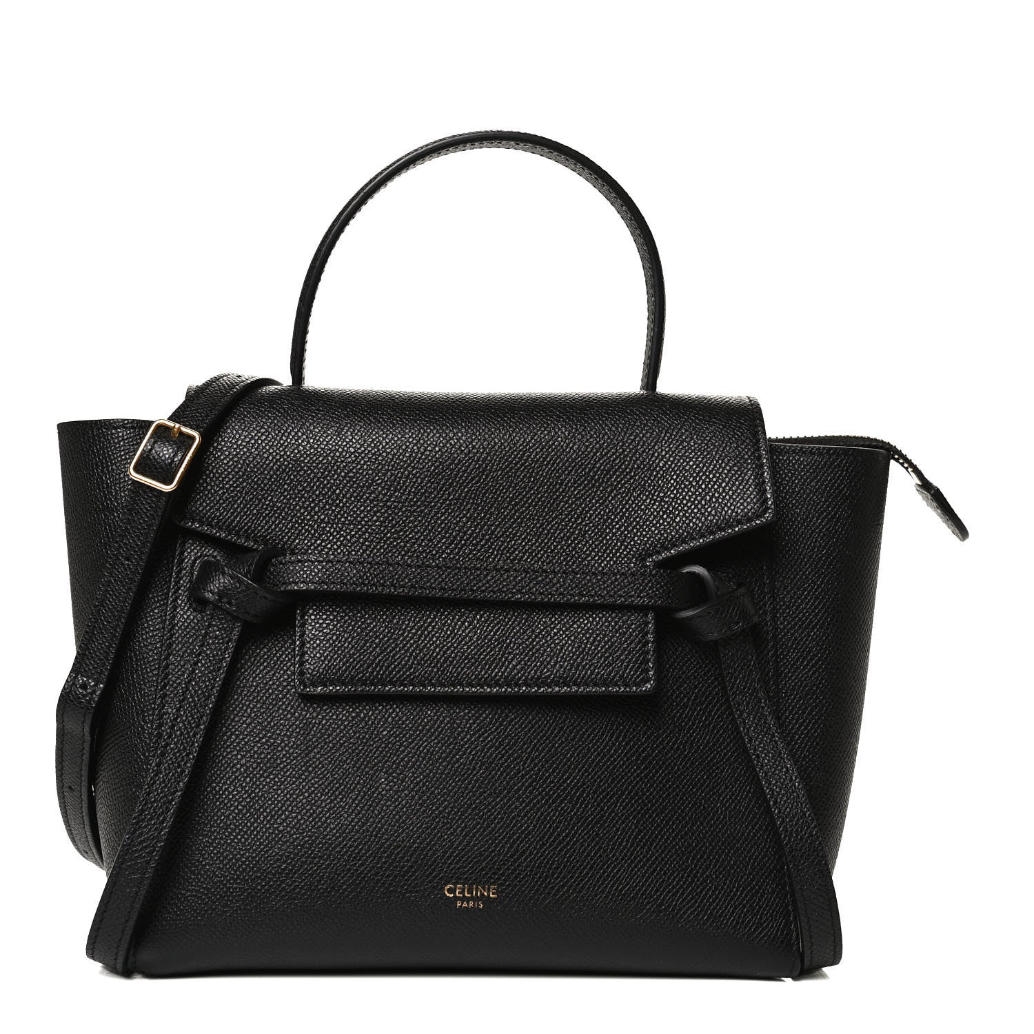 Celine Grained Calfskin Nano Belt Bag Black 1 of 13