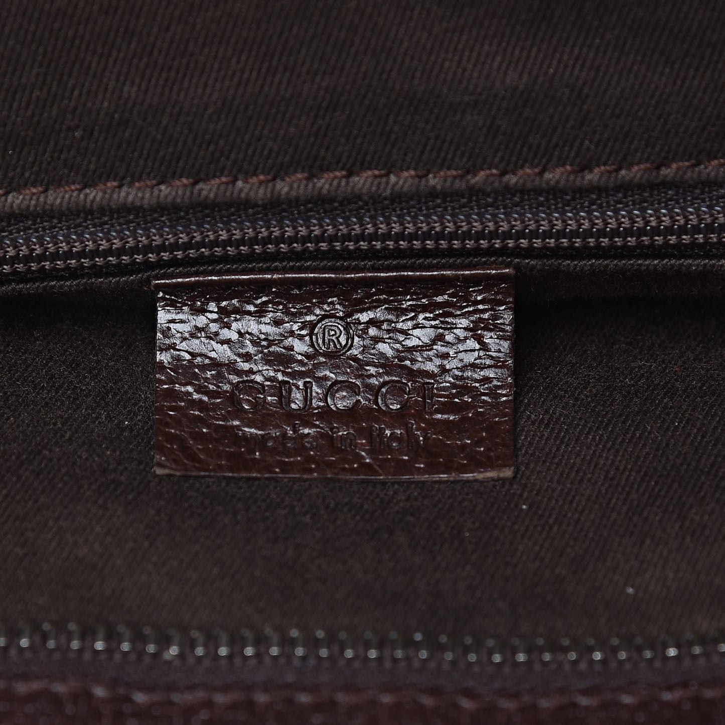 GG Supreme Monogram Medium Flat Messenger Bag Dark Brown