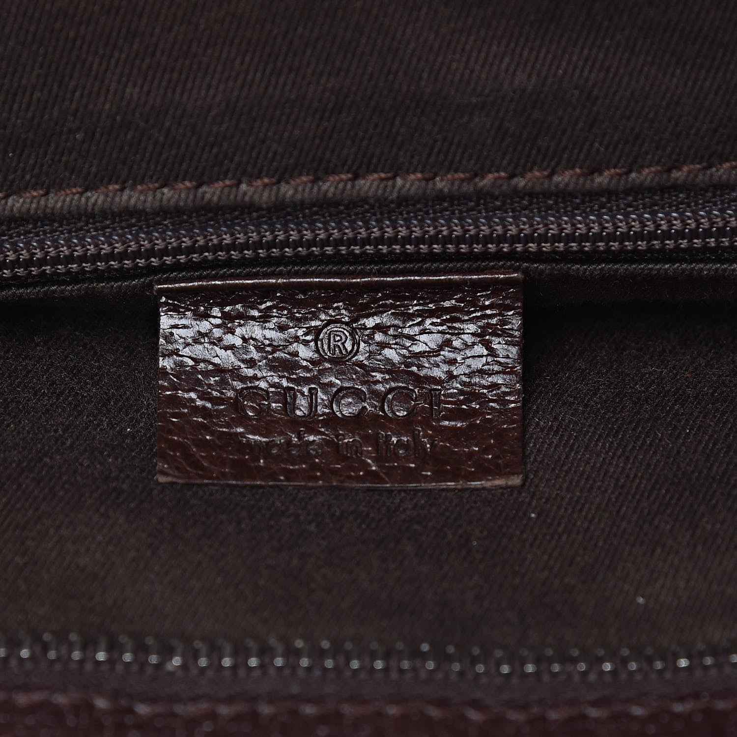 Gucci GG Supreme Monogram Medium Flat Messenger Bag Dark Brown 6 of 15