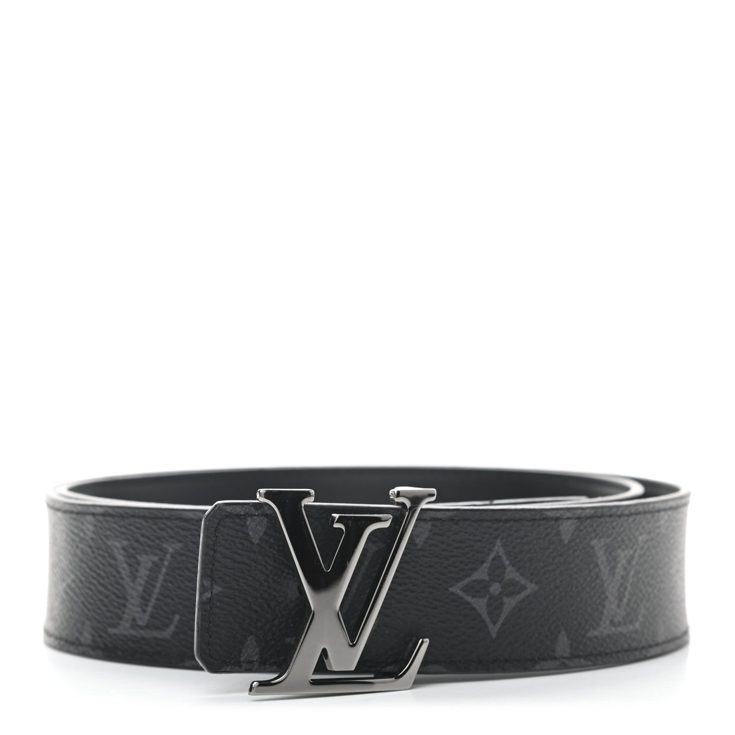 Monogram Eclipse Taigarama 40mm LV Initiales Reversible Belt 95 38 Black