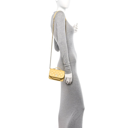 Chanel Caviar Quilted Business Affinity Clutch With Chain Flap Yellow 2 of 12