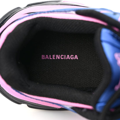 Balenciaga Rubber Mesh Bi-Color Womens Track.2 Open Sneakers 37 Blue Pink 8 of 9
