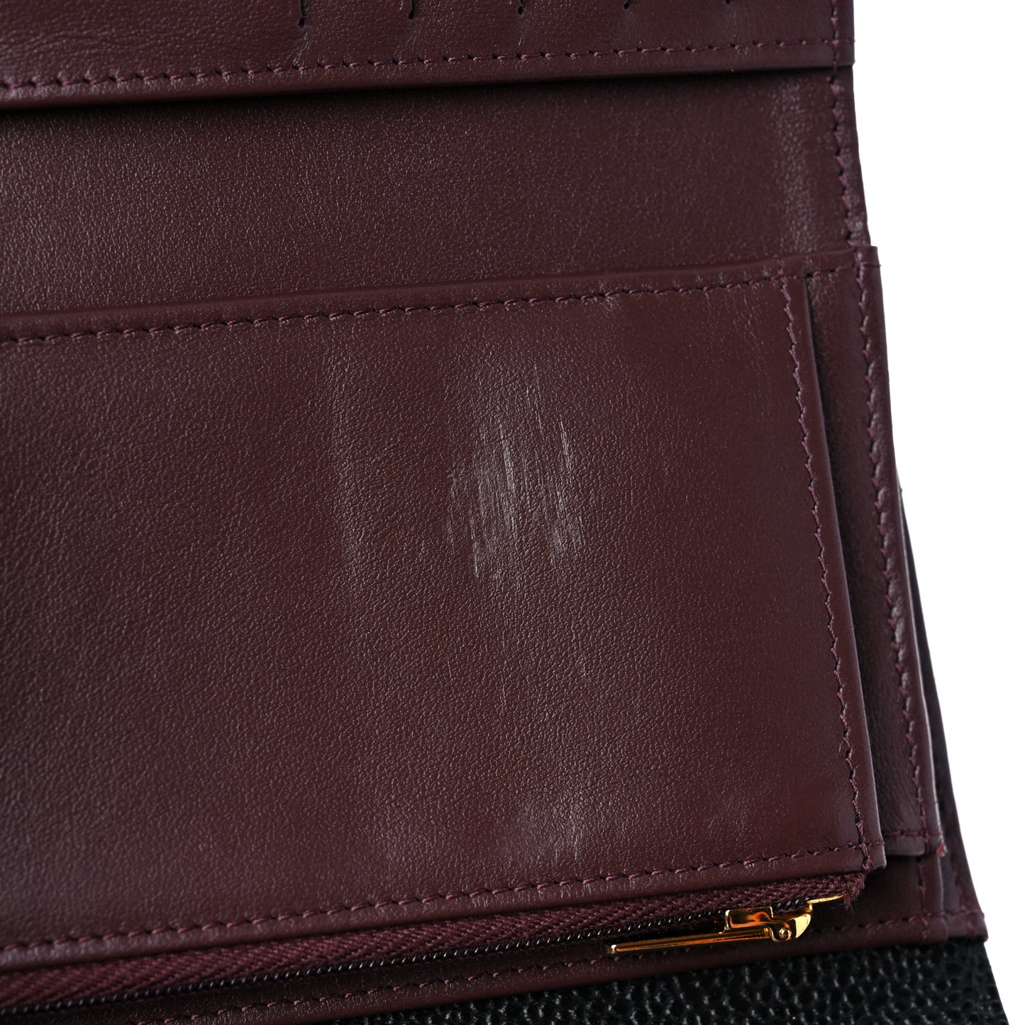 Caviar Quilted Medium Flap Wallet Black
