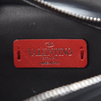 Valentino Garavani Calfskin VLTN Belt Bag Black White 6 of 7