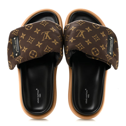 Louis Vuitton Nylon Monogram Pool Pillow Comfort Mule 41 Cacao Brown 2 of 9