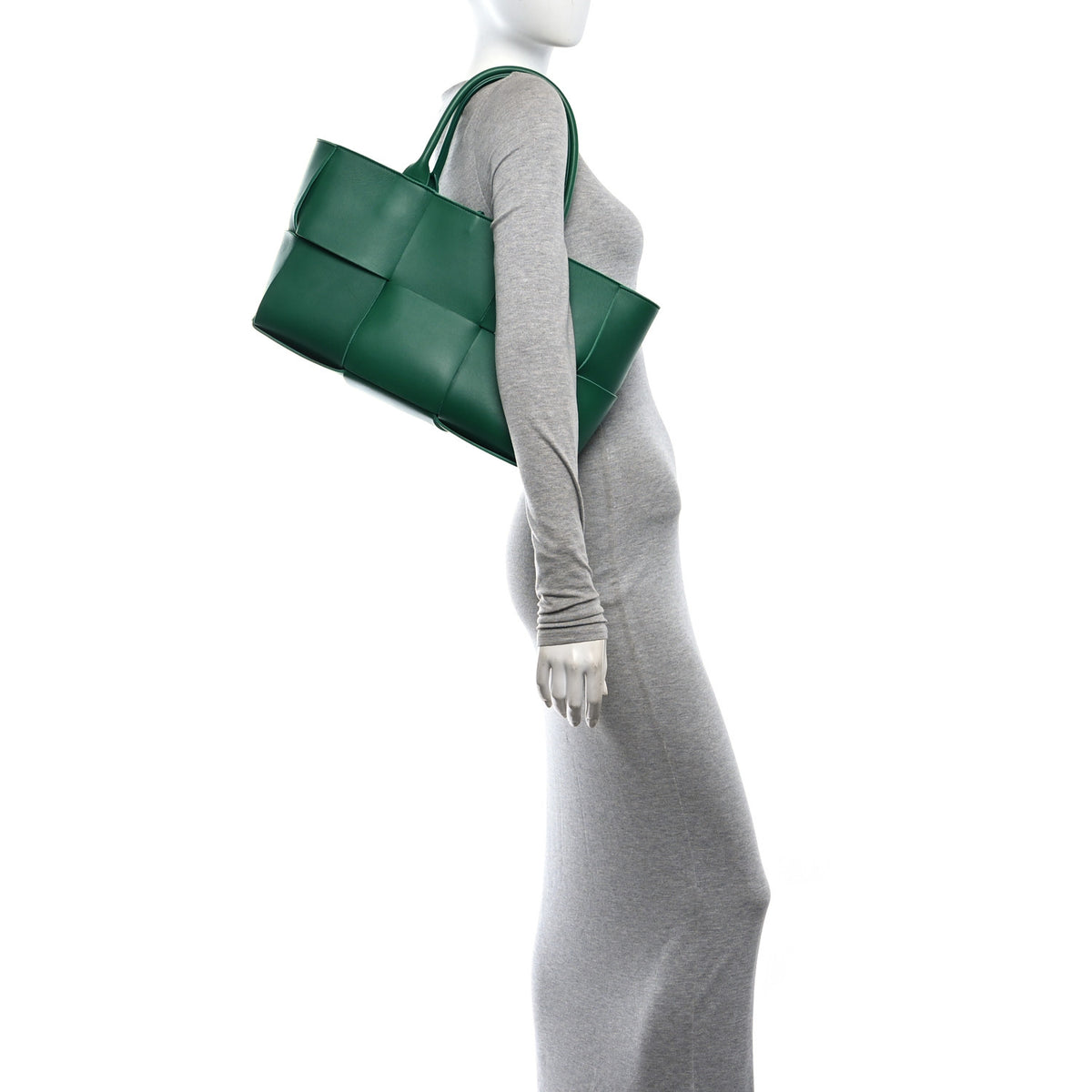 Bottega Veneta Nappa Maxi Intrecciato Medium Arco Tote Racing Green 2 of 11