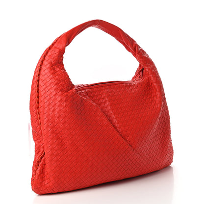 Bottega Veneta Nappa Intrecciato Large Veneta Hobo Cardinal 3 of 10