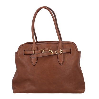 Miu Miu Nappa Medium Aventure Bag Rovere 1 of 9