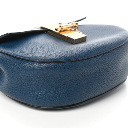Chloe Grained Lambskin Mini Drew Shoulder Bag Royal Navy 7 of 8