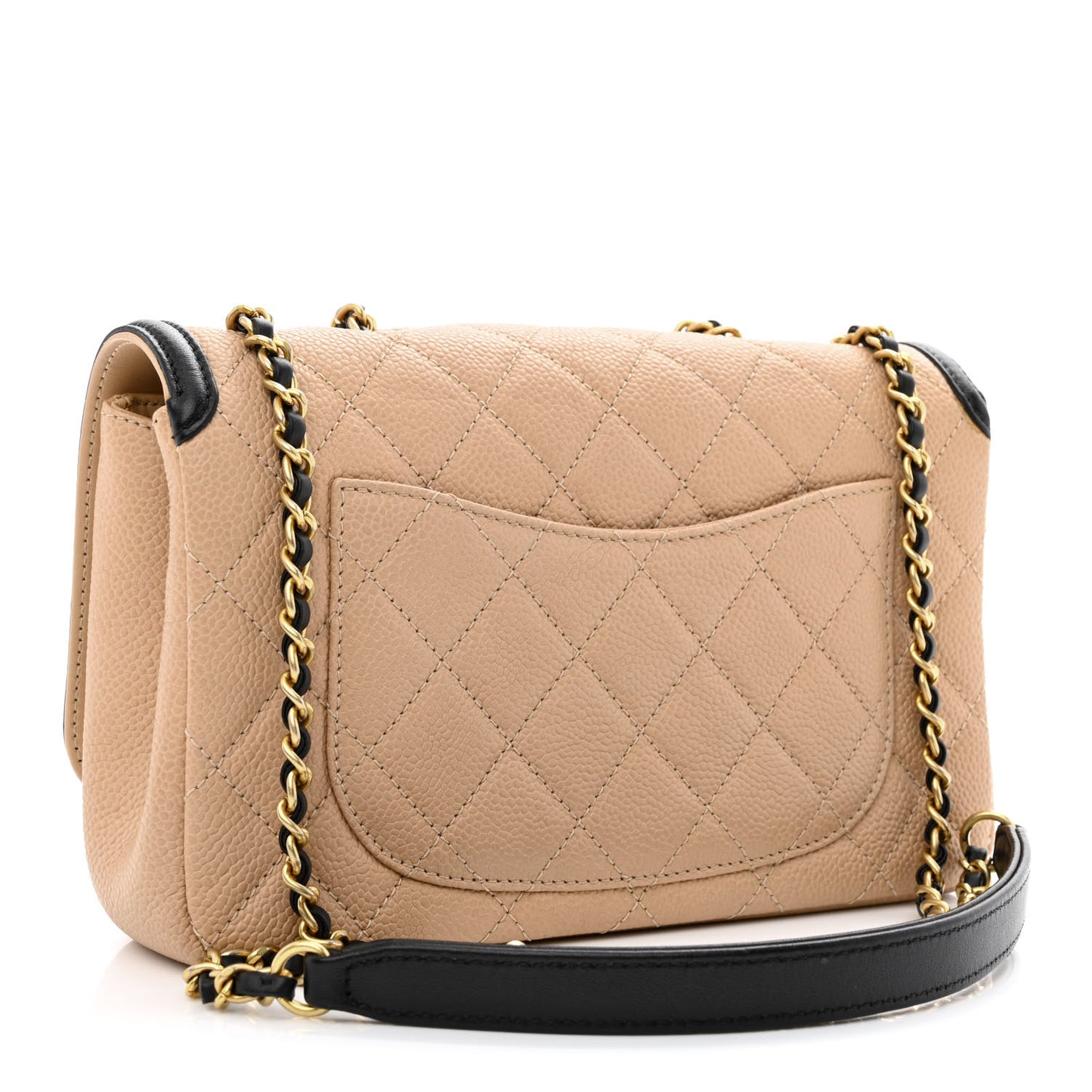 Caviar Quilted Small CC Filigree Flap