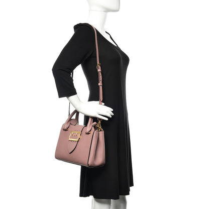 Burberry Soft Grain Calfskin Small Buckle Tote Dusty Pink 3 of 13