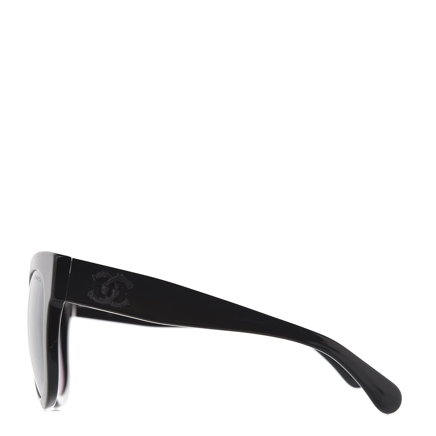Chanel Acetate Butterfly Signature CC Sunglasses 5358 Black 3 of 8