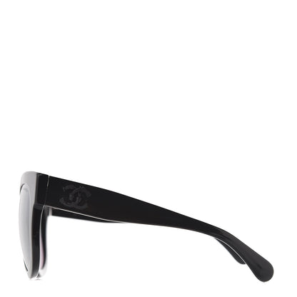 Chanel Acetate Butterfly Signature CC Sunglasses 5358 Black 3 of 8