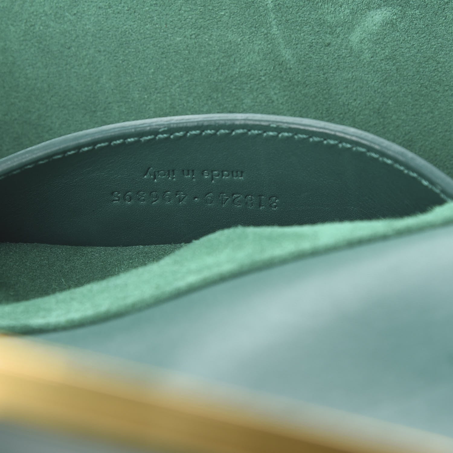 Saint Laurent Calfskin Small Classic Lulu Bag Green 7 of 10