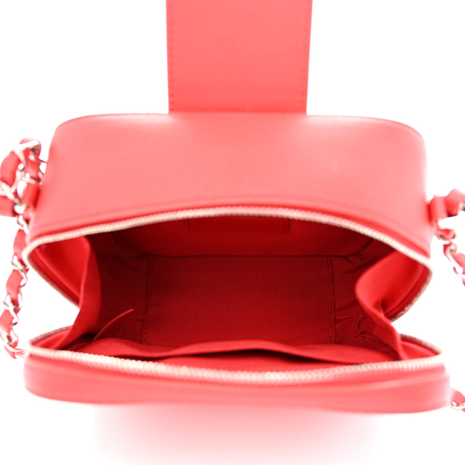 Chanel Lambskin Quilted Mini CC Box Camera Bag Red 5 of 12