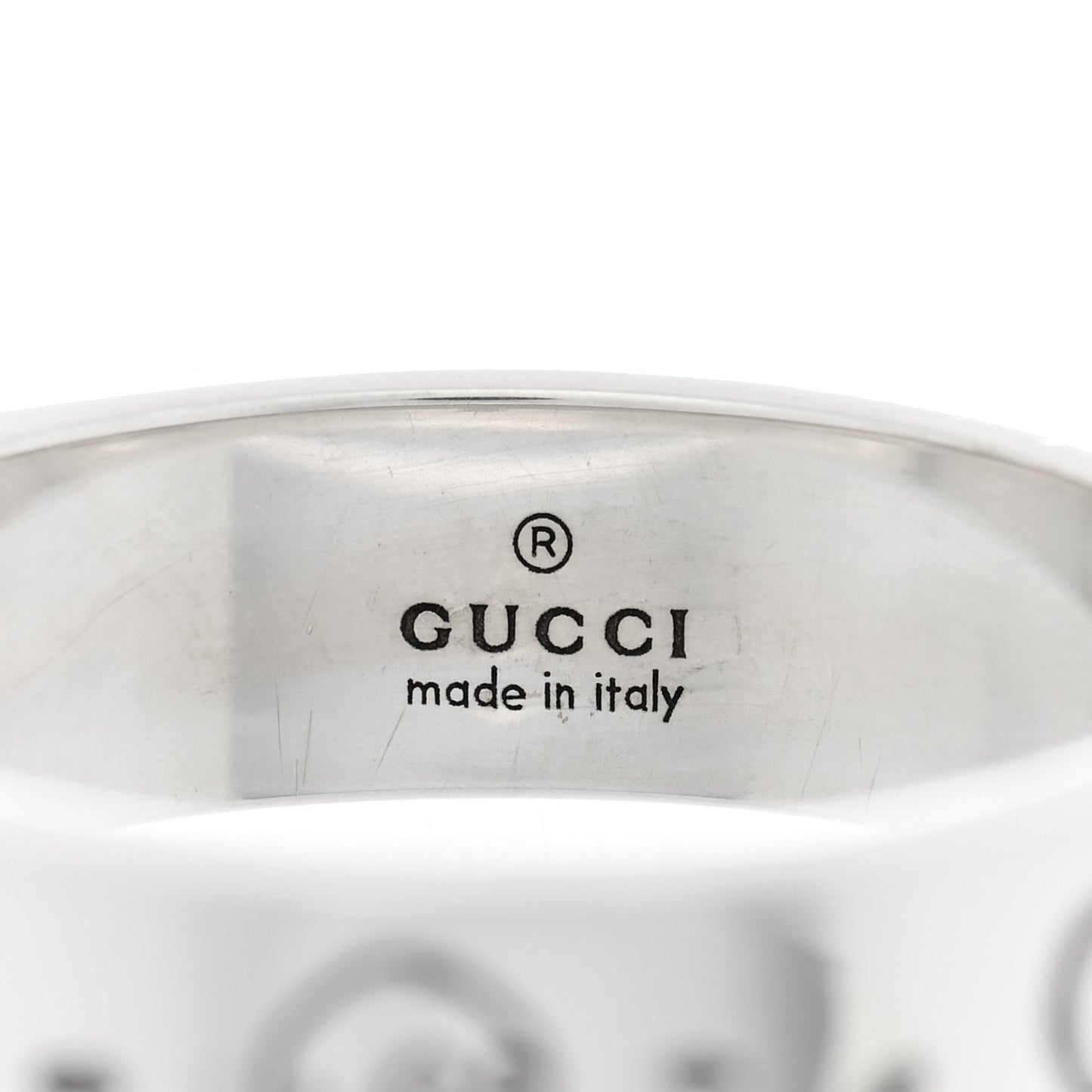 Sterling Silver Narrow GucciGhost Hamlet Skull Ring 63 10.25