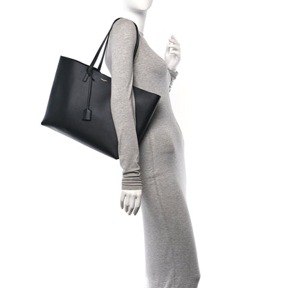 Saint Laurent Calfskin Large Shopping Tote Black 3 of 11
