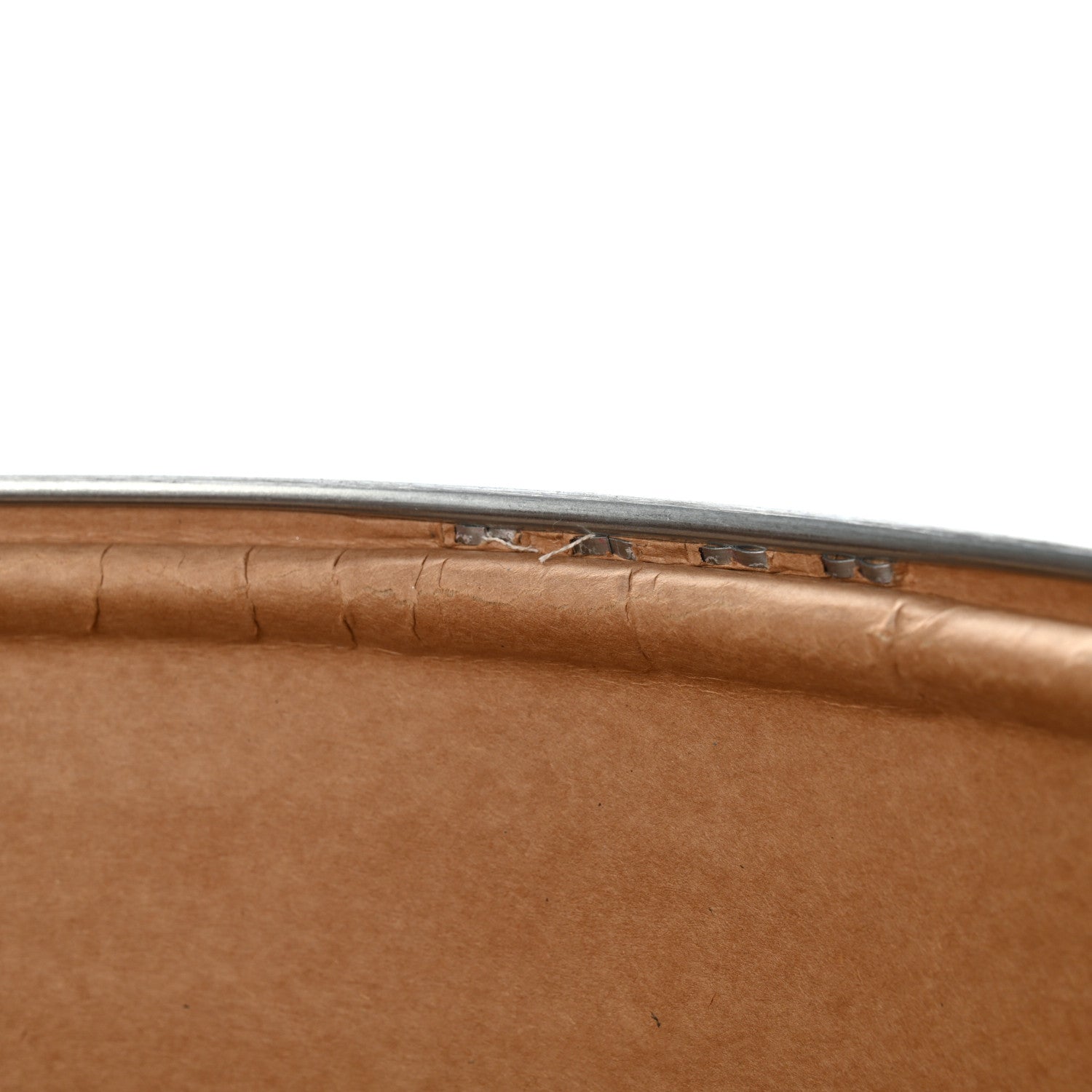 Hermes Kraft Paper Metal Canvas Saddle Box Rouge H 16 of 16