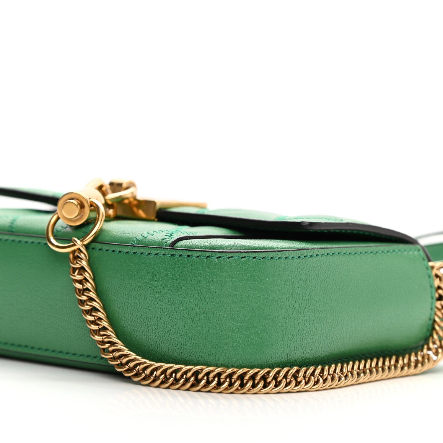 Givenchy Goatskin Quilted GV3 Mini Pocket Convertible Bag Green 9 of 10