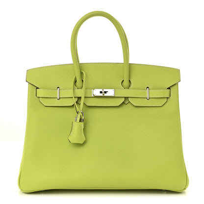 Hermes Epsom Candy Birkin 35 Kiwi Lichen 1 of 13