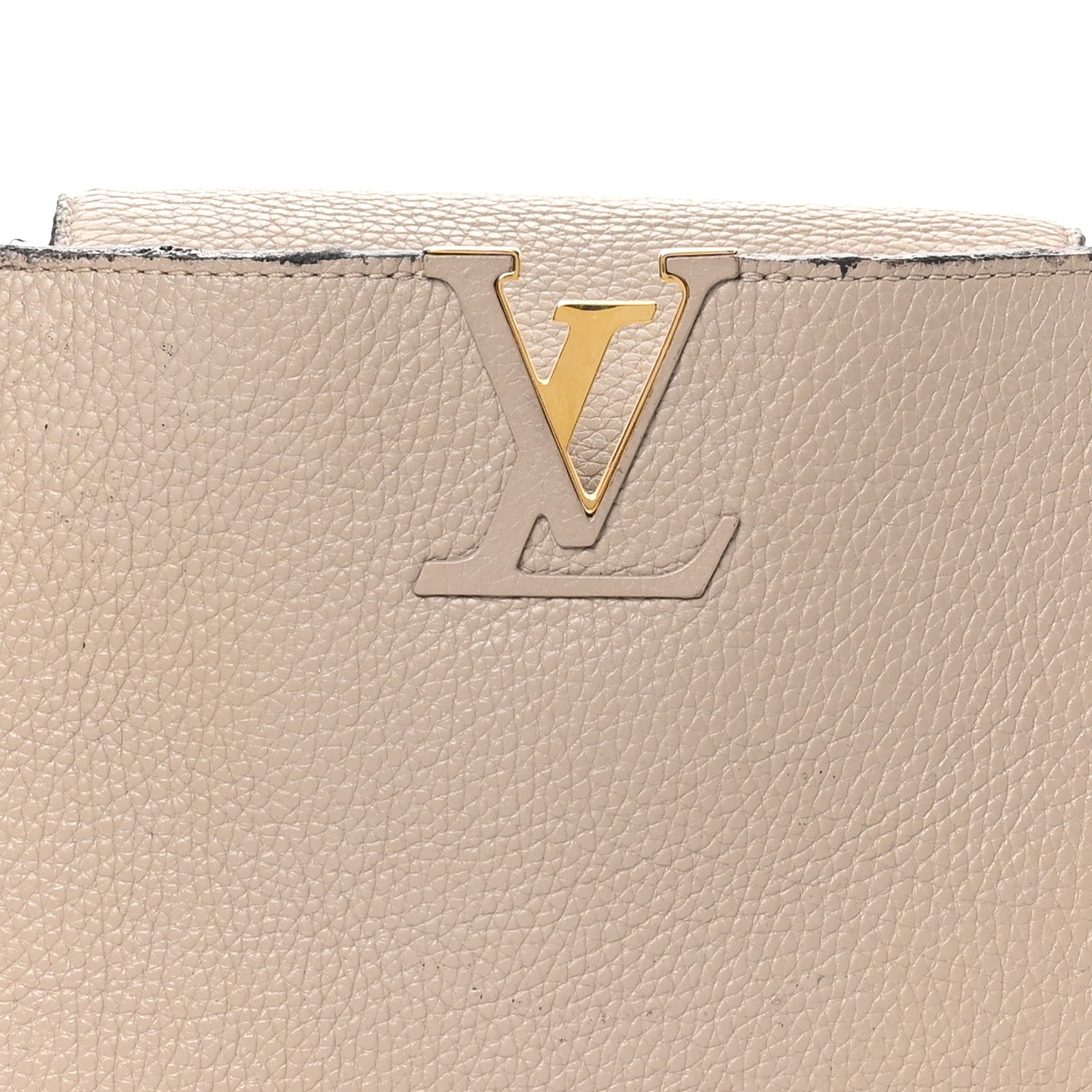 Louis Vuitton Taurillon Capucines MM Galet 7 of 12