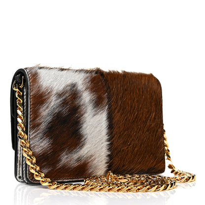 Burberry Calf Hair Large Jessie Chain TB Bag Brown 2 of 8