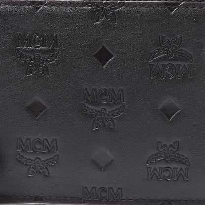 MCM Calfskin Ottomar Monogram Key Pouch Black 8 of 8