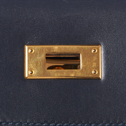 Hermes Box Kelly Retourne 32 Indigo 19 of 31